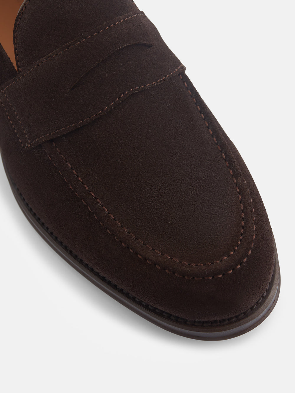 Zapato penny ante marron