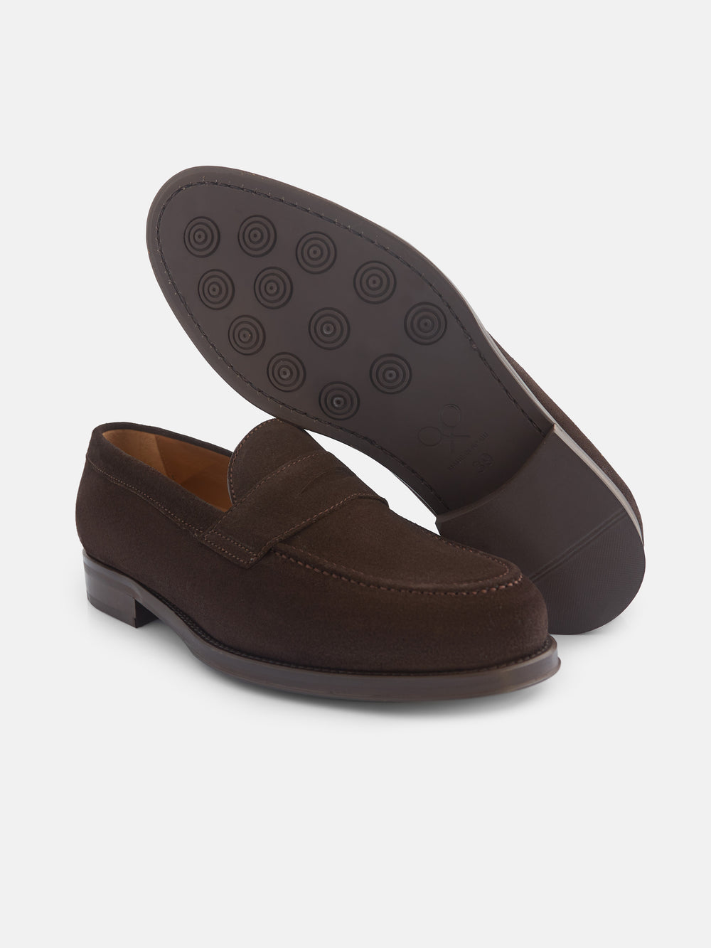 Zapato penny ante marron
