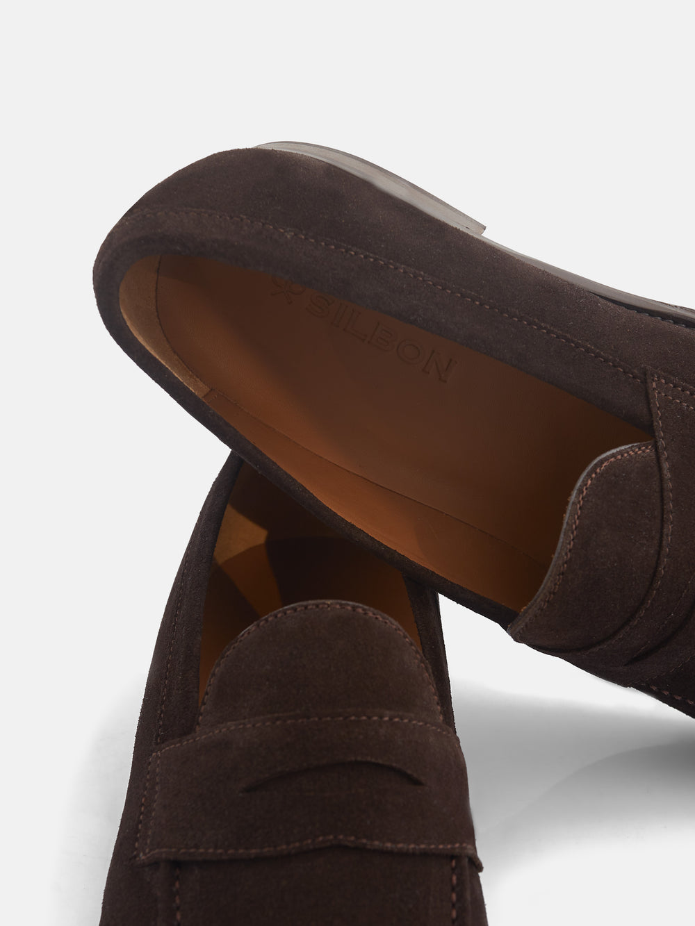 Zapato penny ante marron