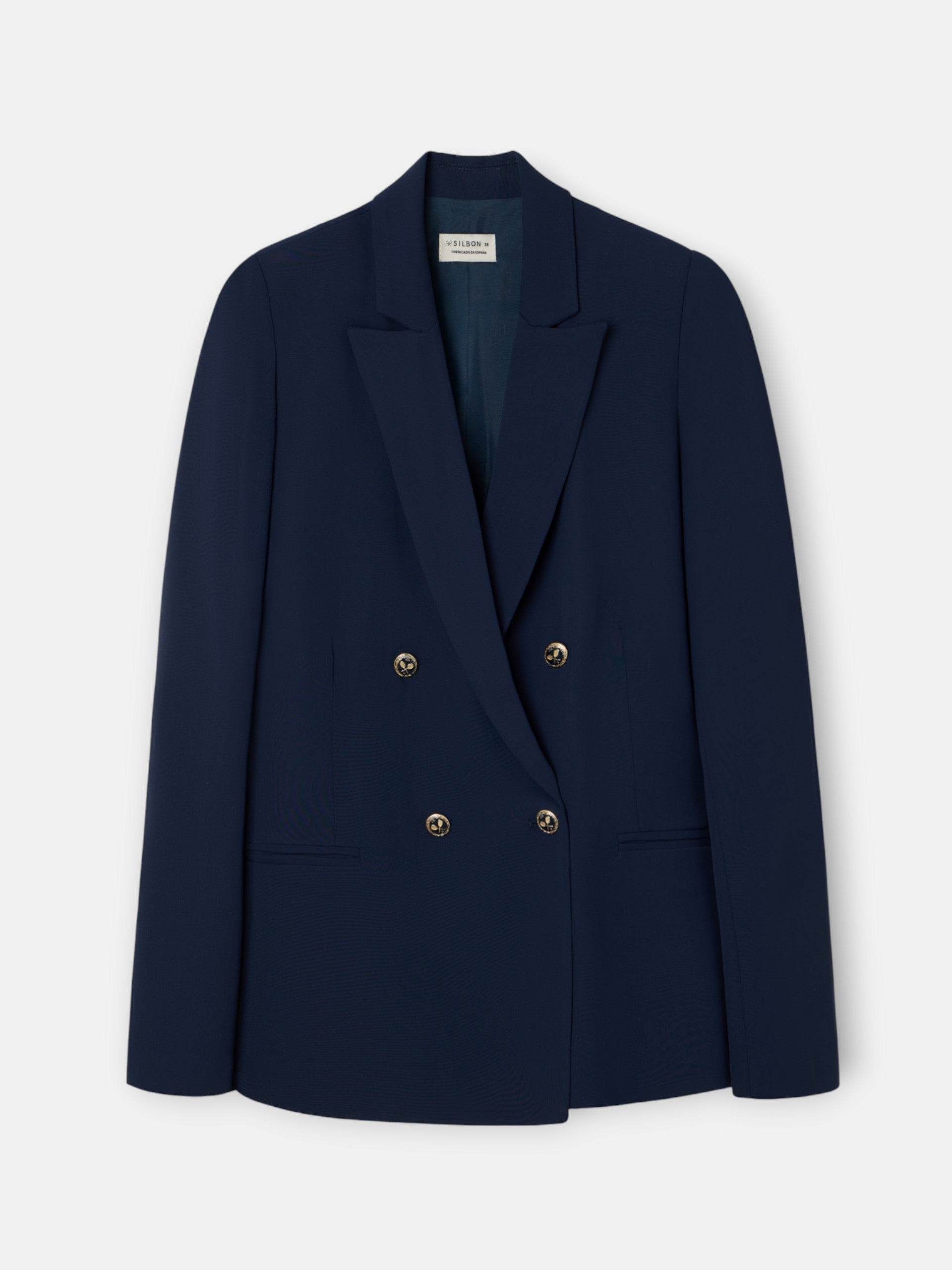 Veste blazer femme classique bleu marine