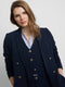 Veste blazer femme classique bleu marine