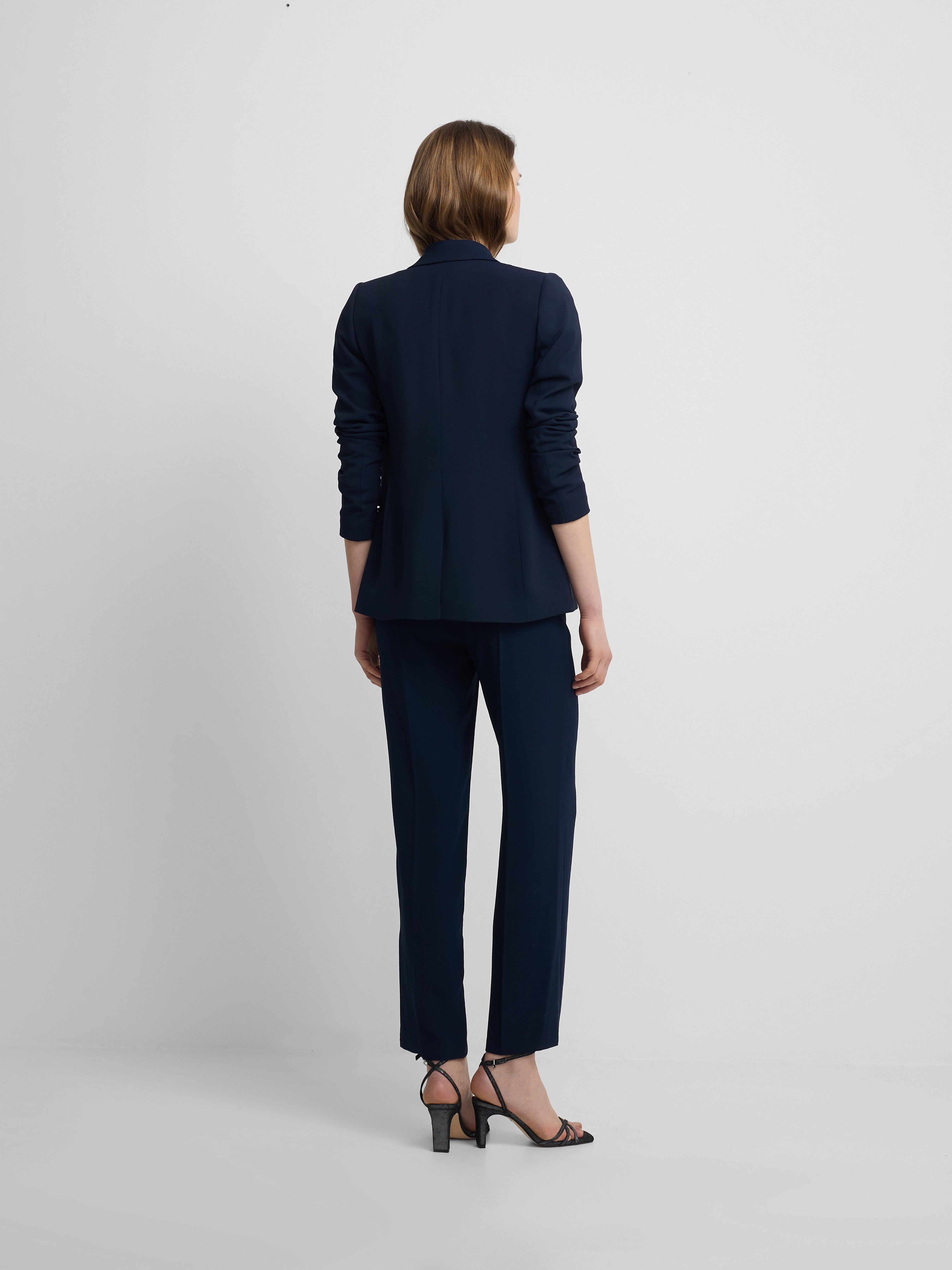 Veste blazer femme classique bleu marine