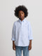 Chemise sport enfant classique oxford bleu ciel