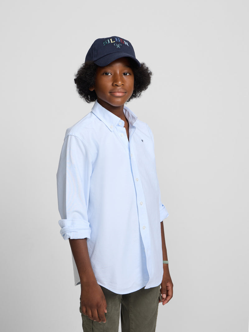Classic Oxford Light Blue Kids' Sport Shirt