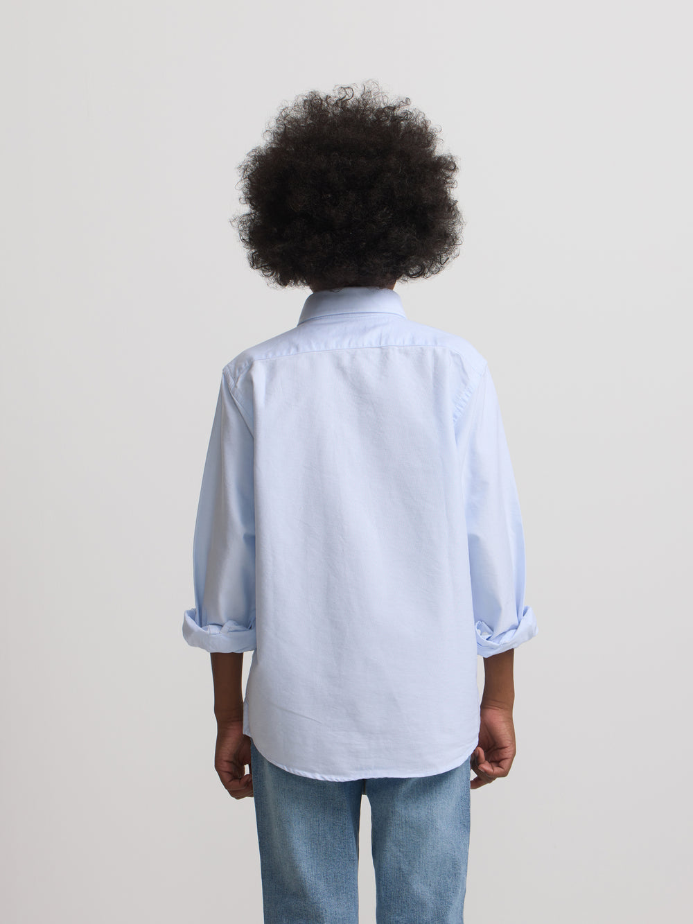 Classic Oxford Light Blue Kids' Sport Shirt