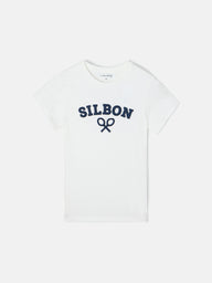 T-shirt enfant raquette demi blanche