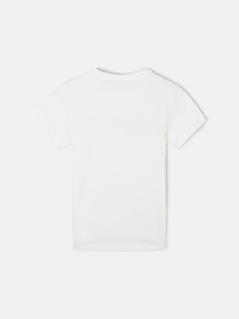 T-shirt enfant raquette demi blanche