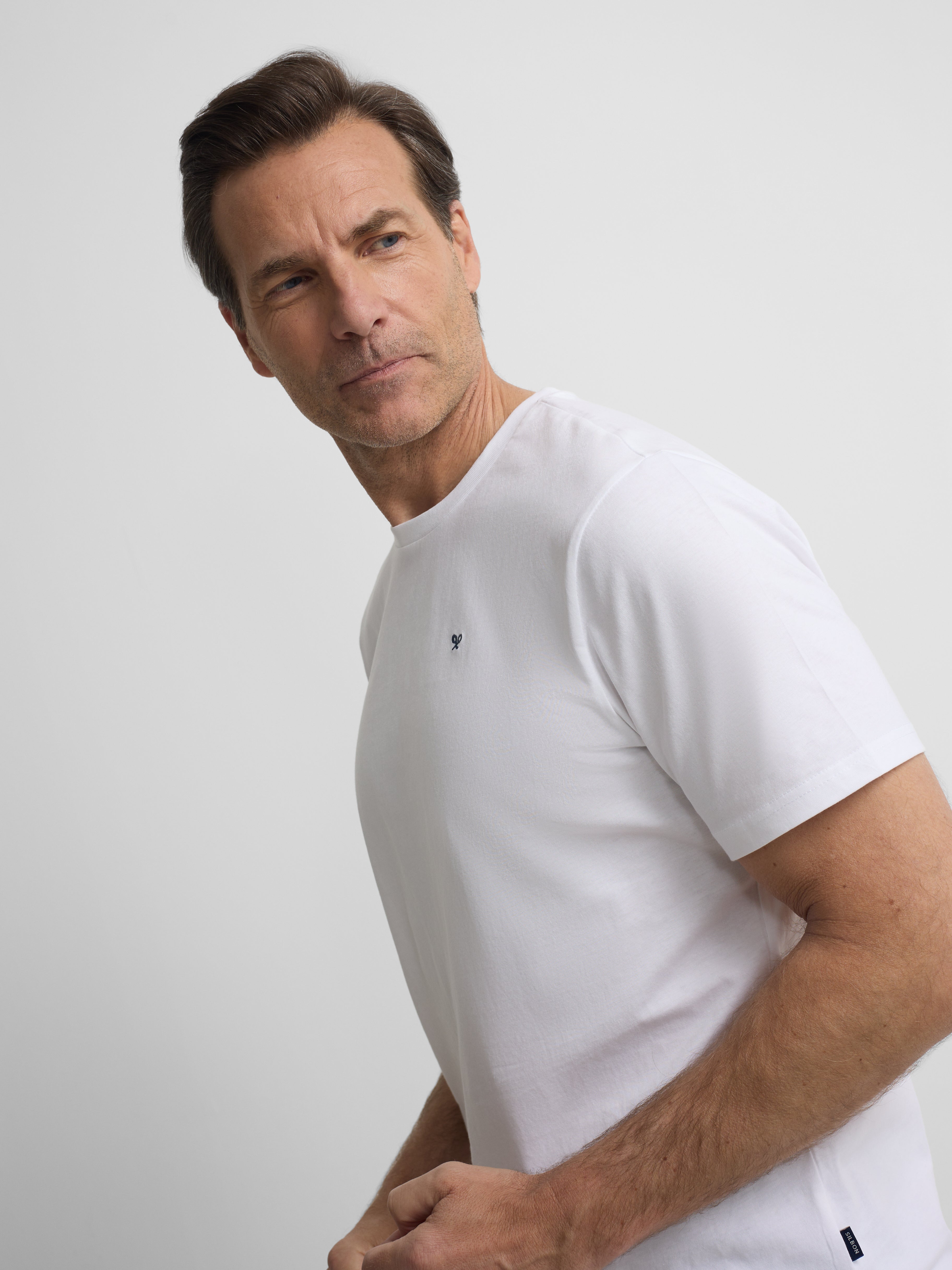 Silbon white minilogo t-shirt