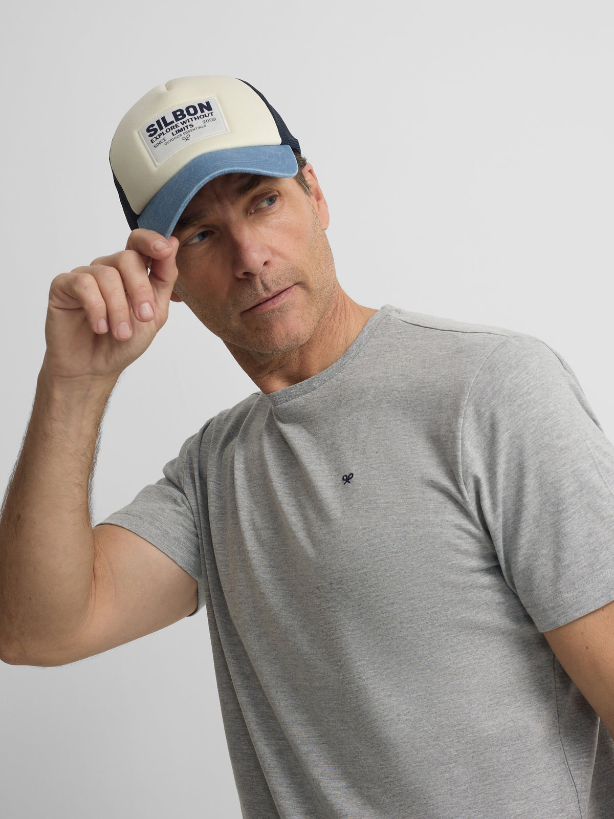 Casquette trucker limits bleu