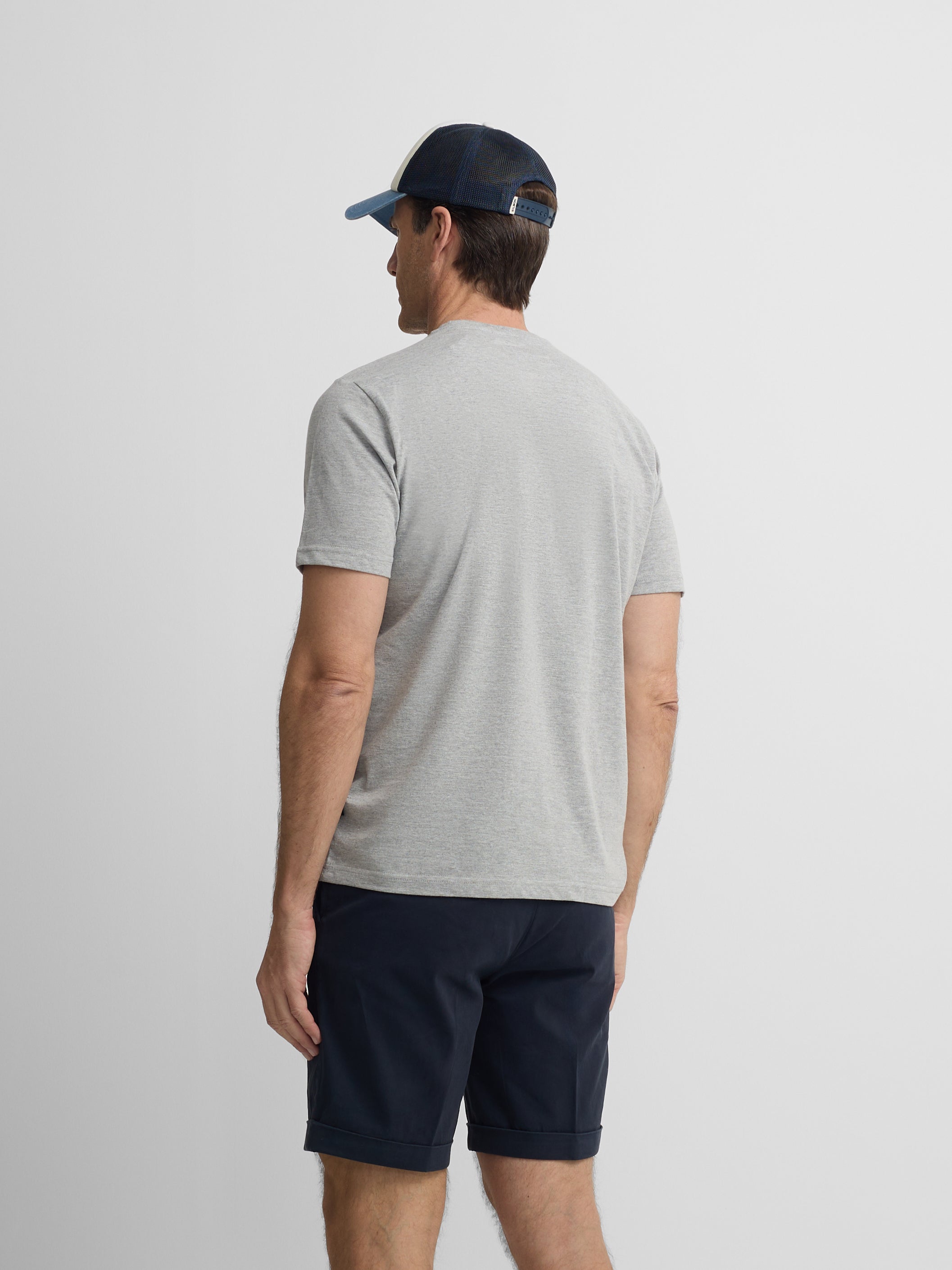 Camiseta silbon minilogo gris