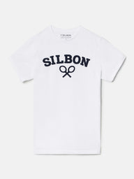 Camisola Silbon Raquete Meia Branca