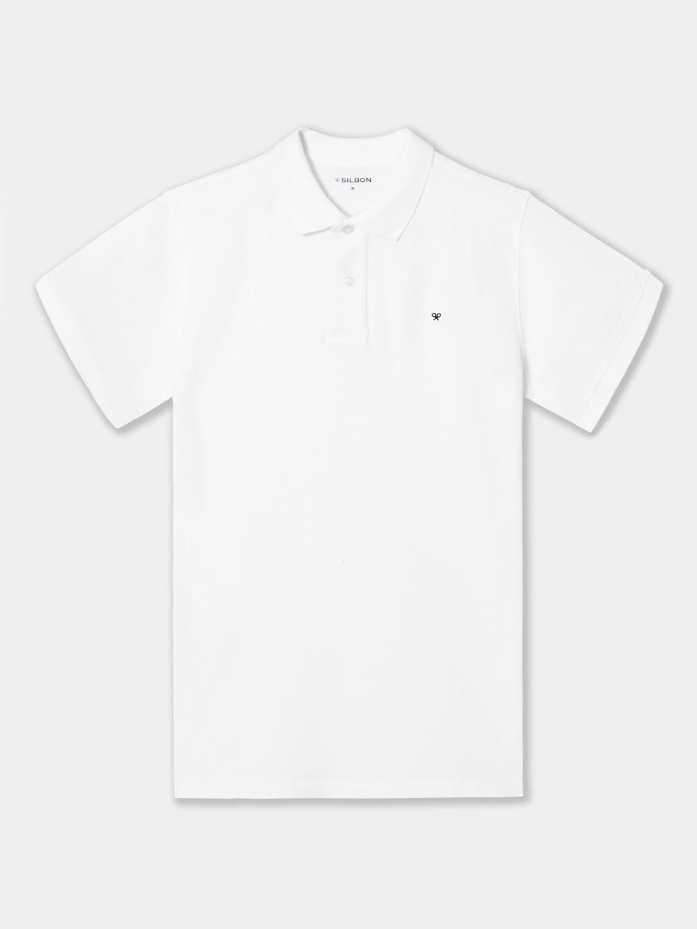 Polo clasico liso blanco