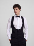 Classic black tuxedo vest