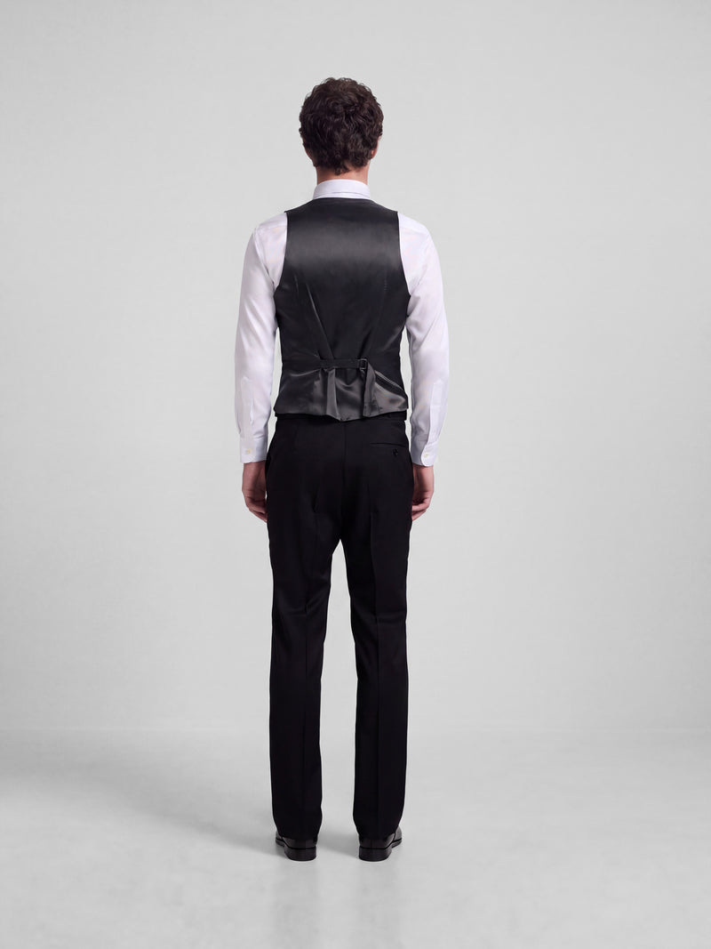 Gilet smoking classique noir