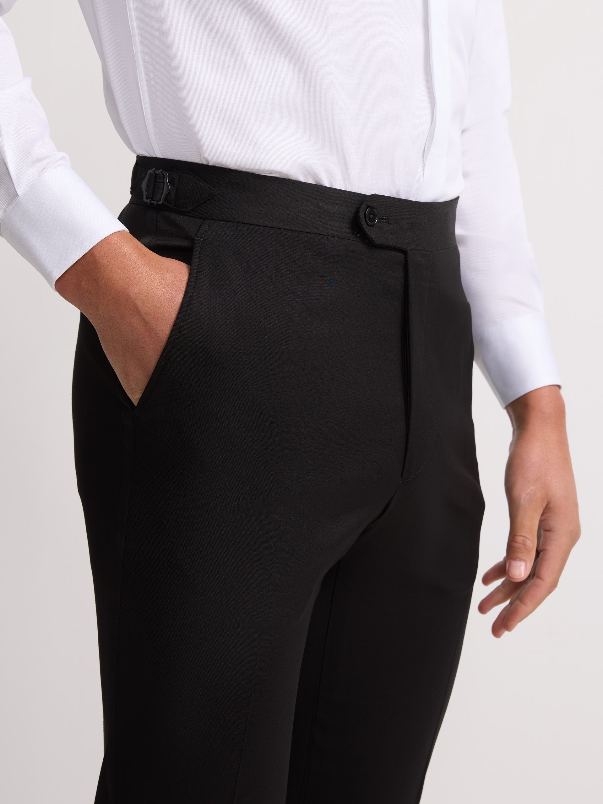 Pantalon smoking classique noir