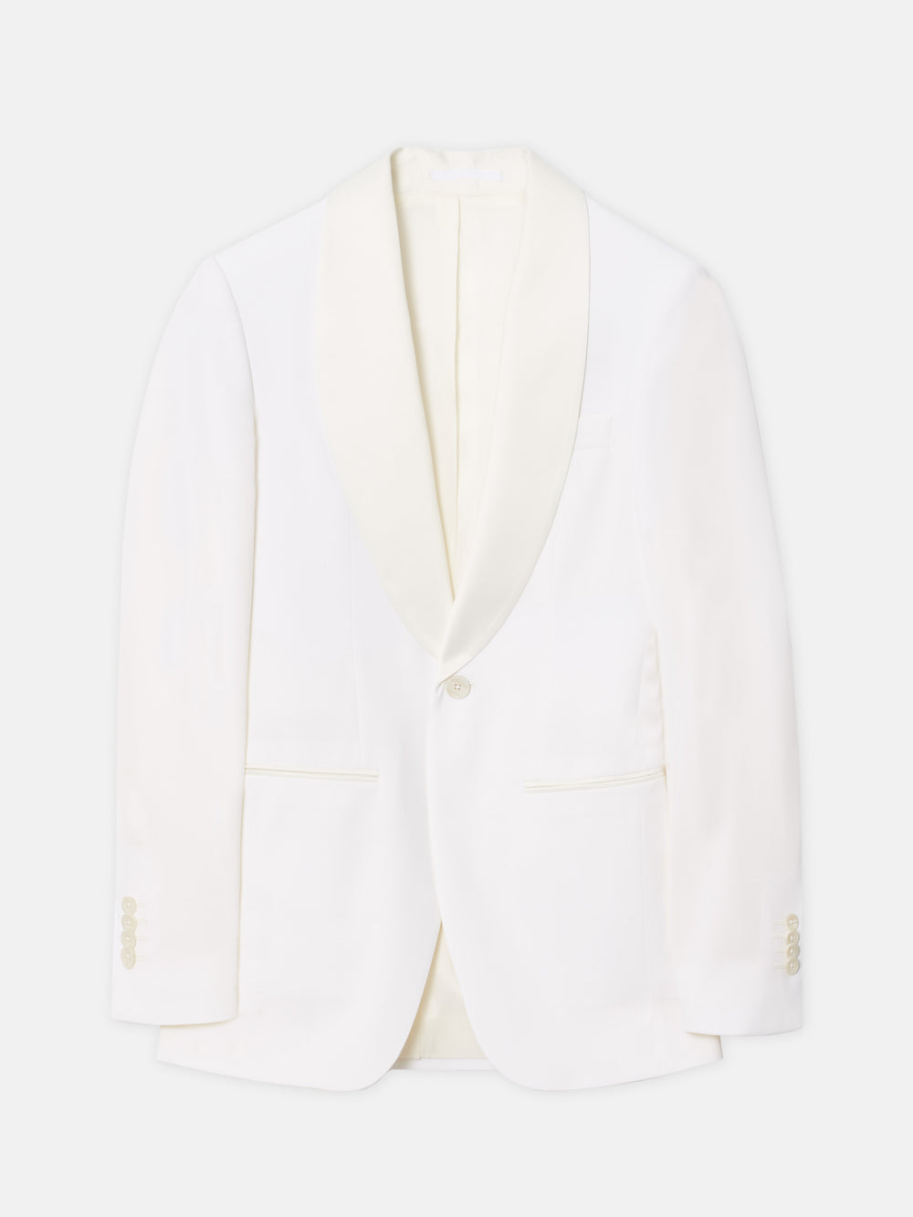 Americana esmoquin silbon blanco