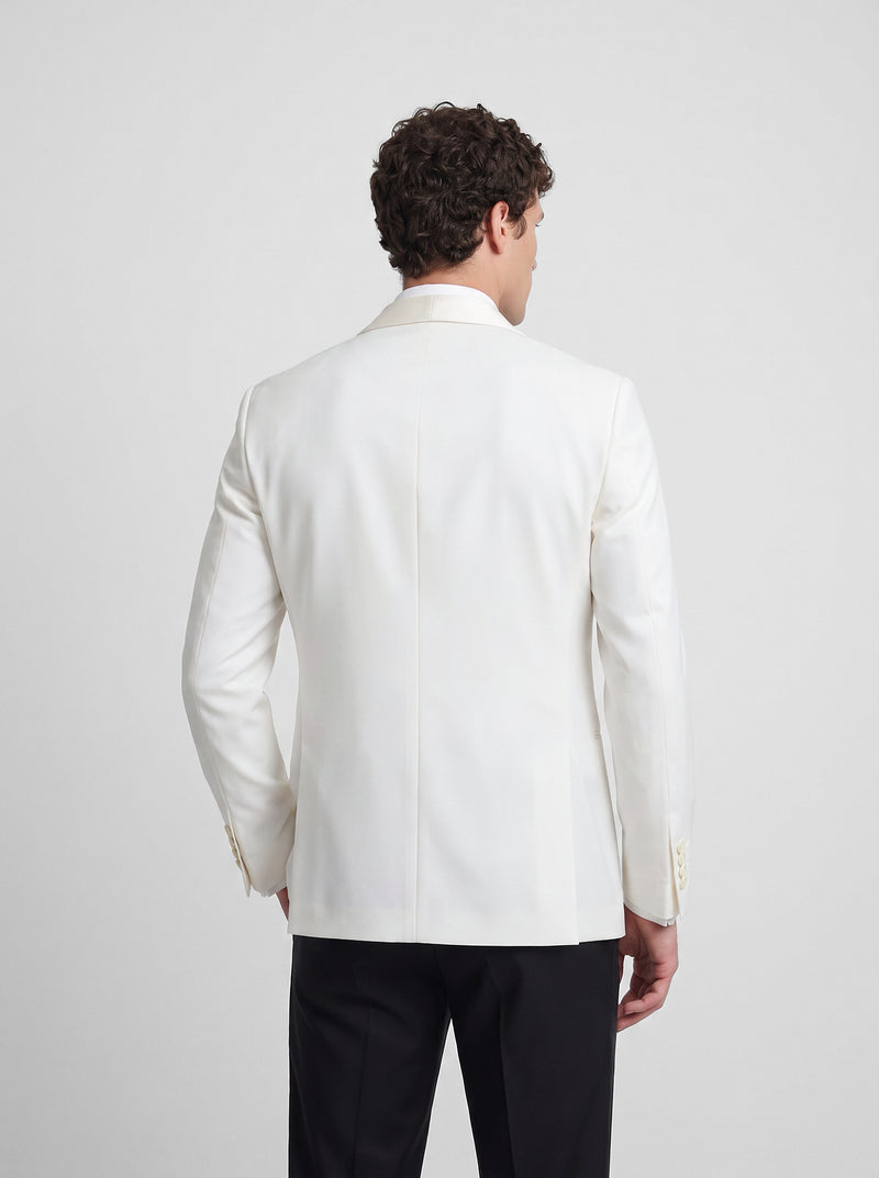 Veste de smoking blanche Silbon