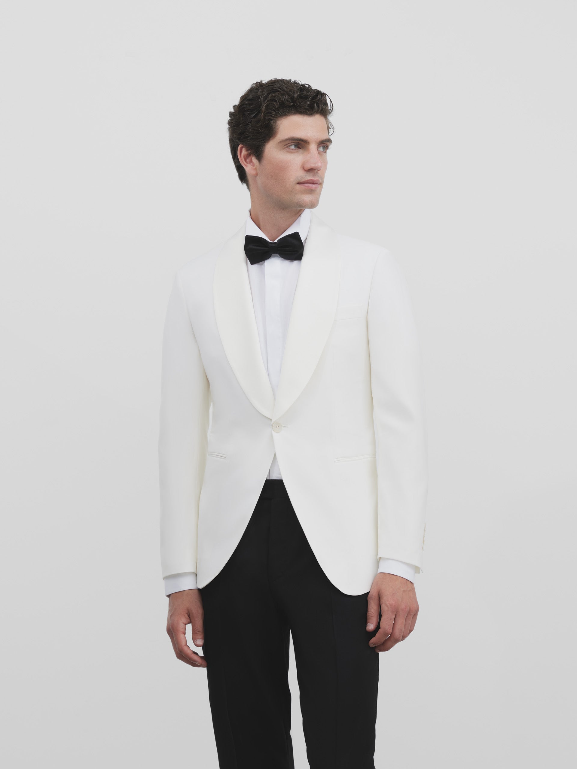 Veste de smoking blanche Silbon