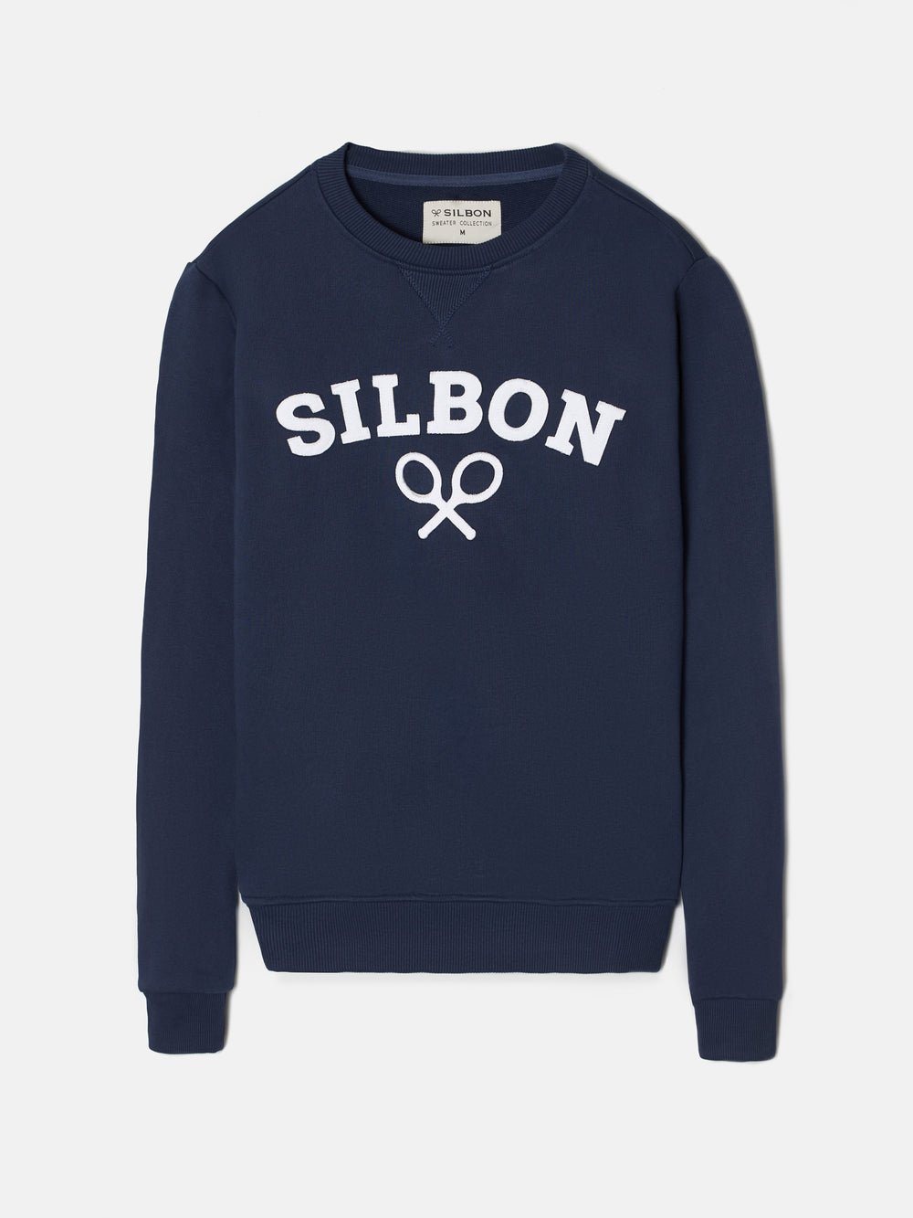 Sudadera silbon raqueta media azul marino