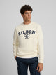 Sweat-shirt Silbon raquette demi-crème