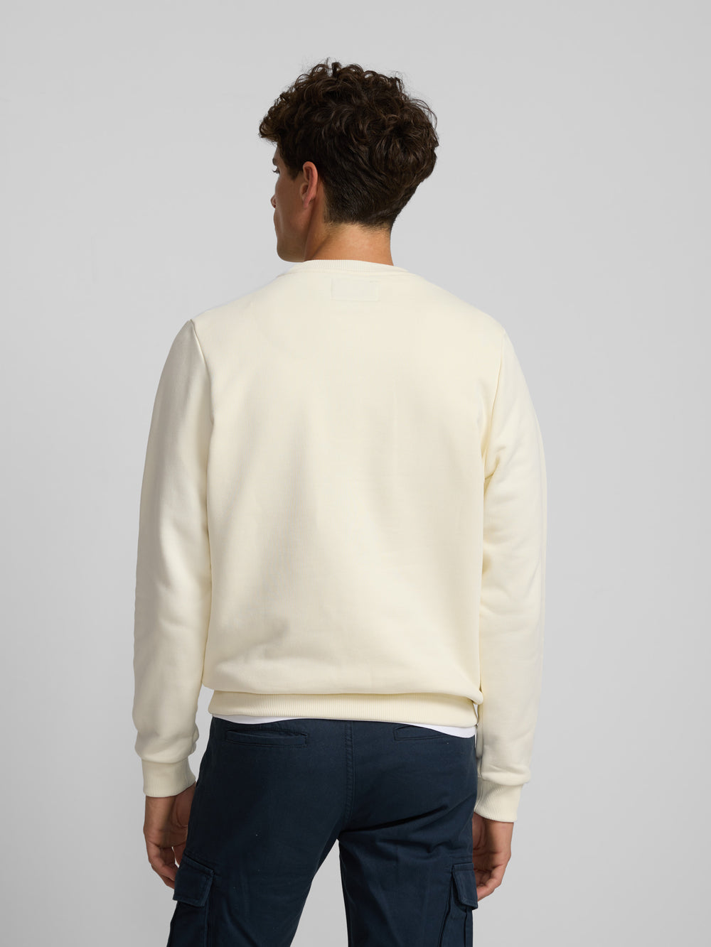 Sudadera silbon raqueta media crema