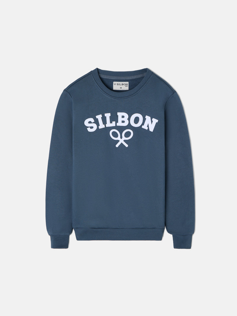 Sweatshirt kids raquete meia azul-marinho