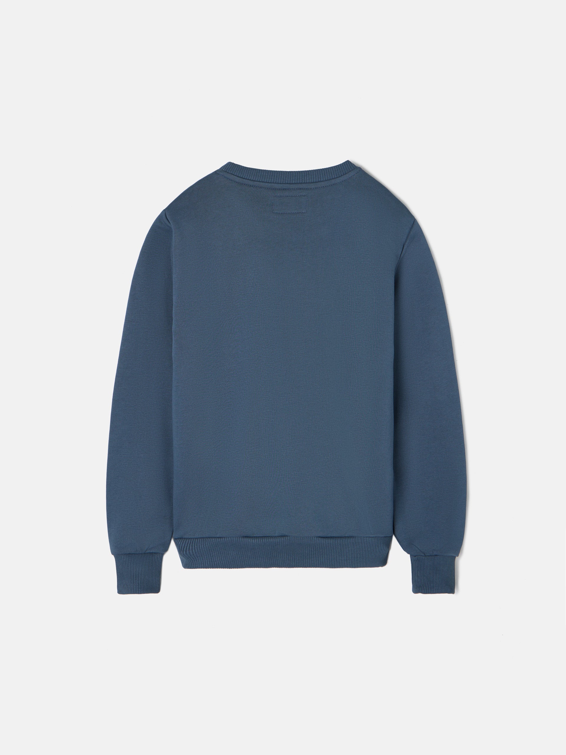 Kids navy blue half racket sweatshirt