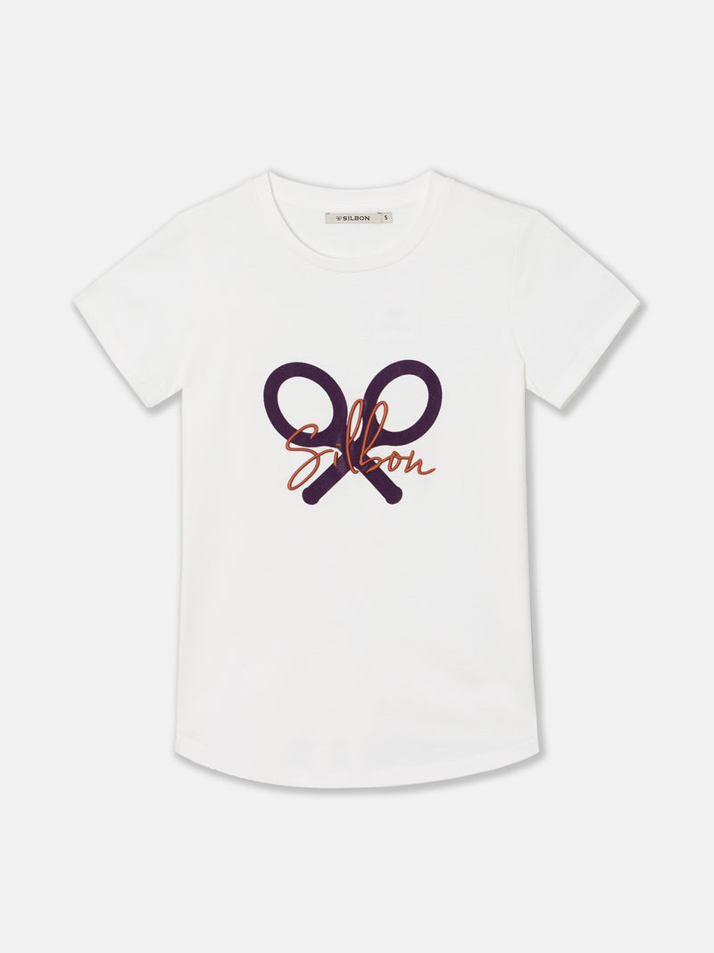 T-shirt femme classique écru