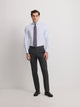 Classic gray herringbone suit trousers
