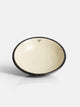 Plato hondo ceramico esmalte bicolor