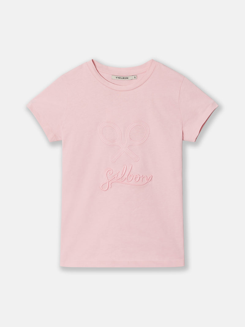 T-shirt femme classique rose clair