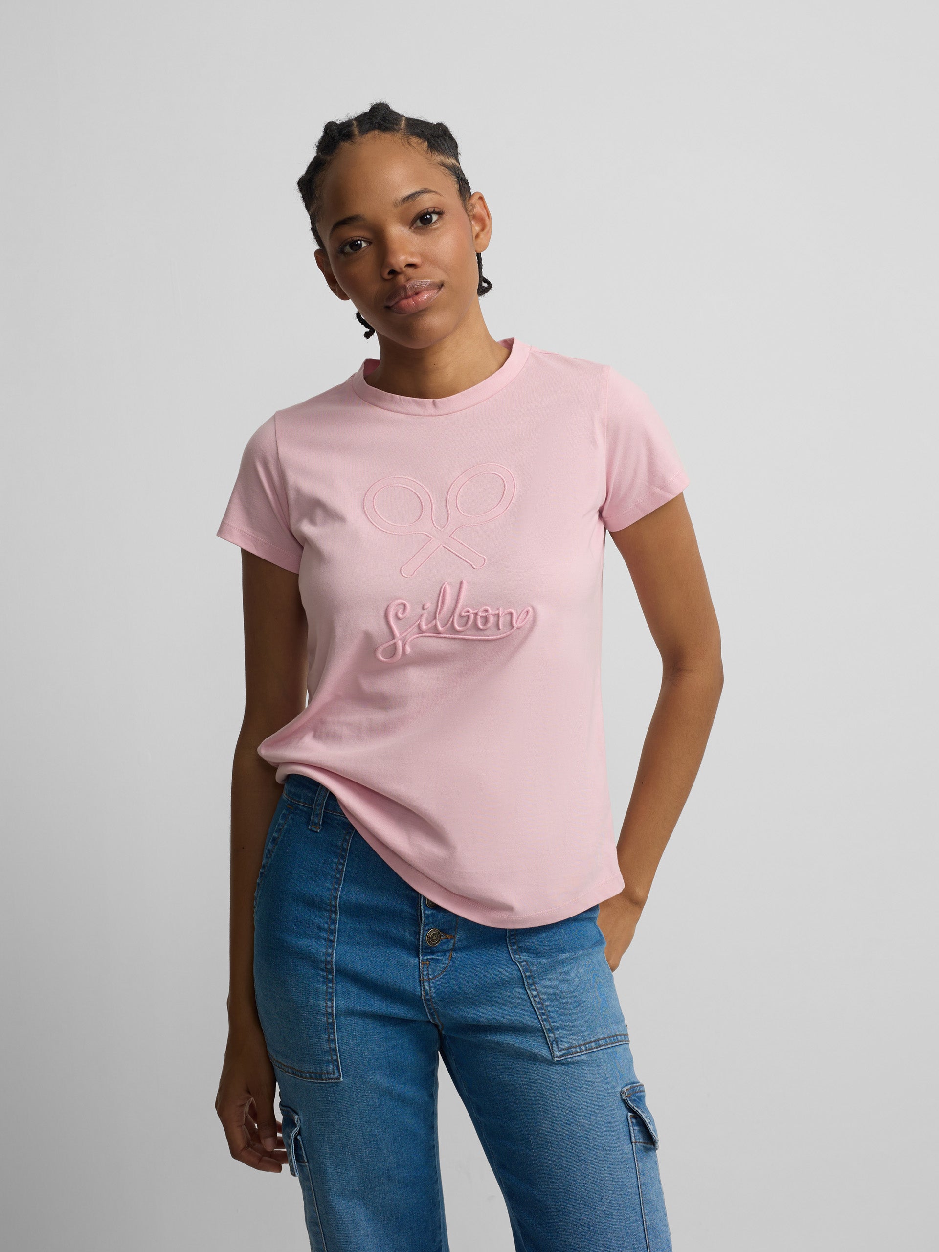 Classic light pink women's t-shirt