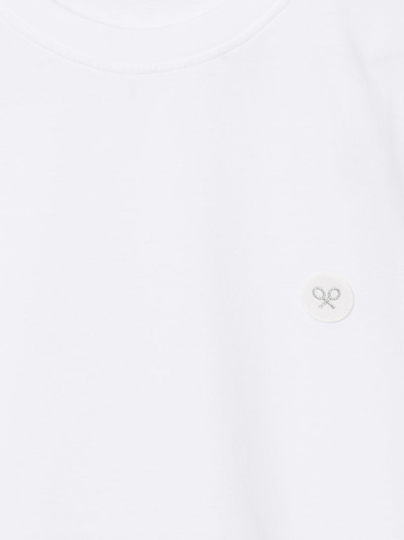 T-shirt femme sunny raquette blanche