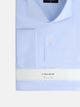 Camisa vestir mini rayas celeste puño doble