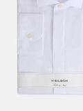 Camisa vestir cuello esmoquin blanca