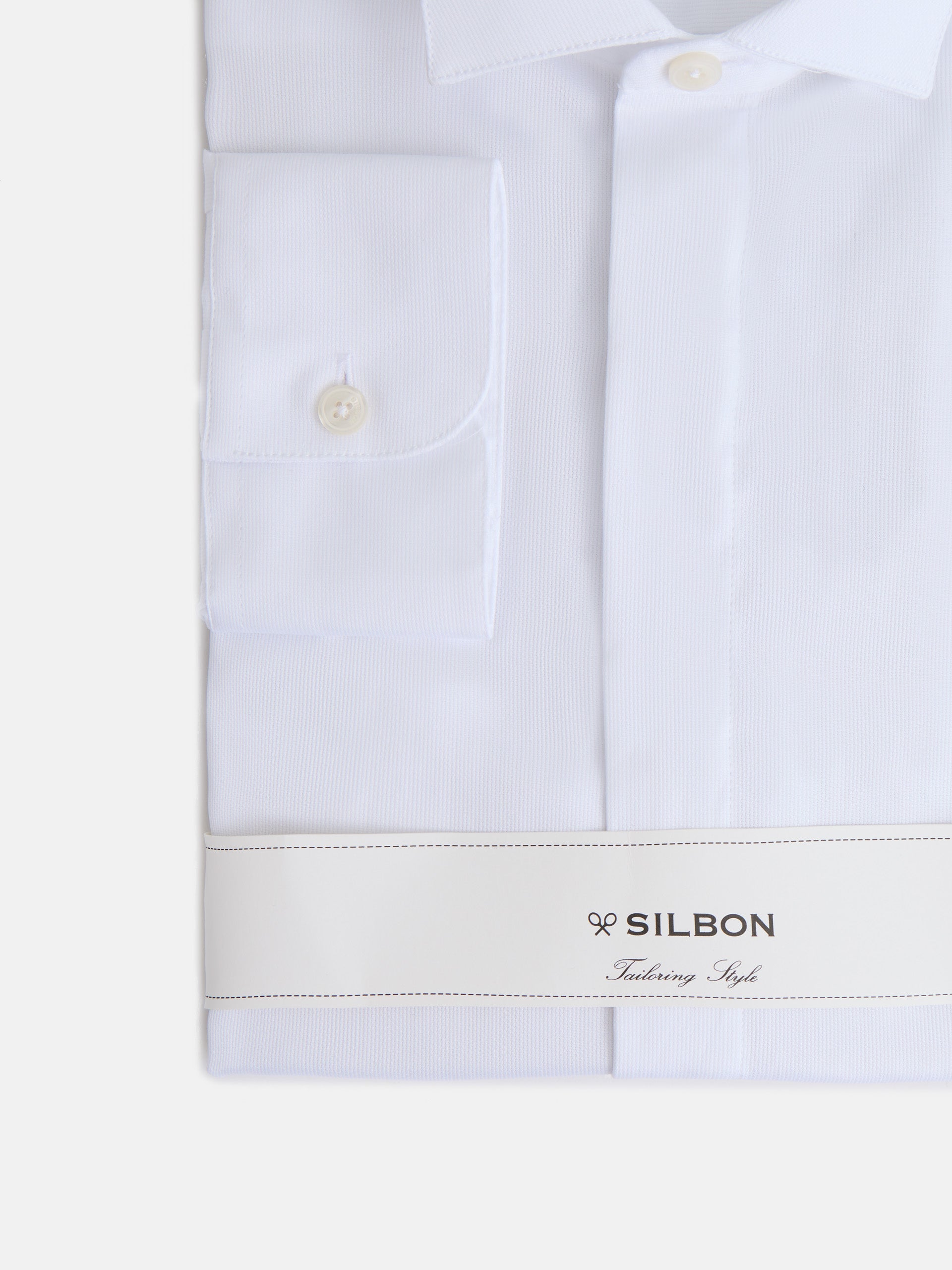 Camisa vestir cuello esmoquin blanca
