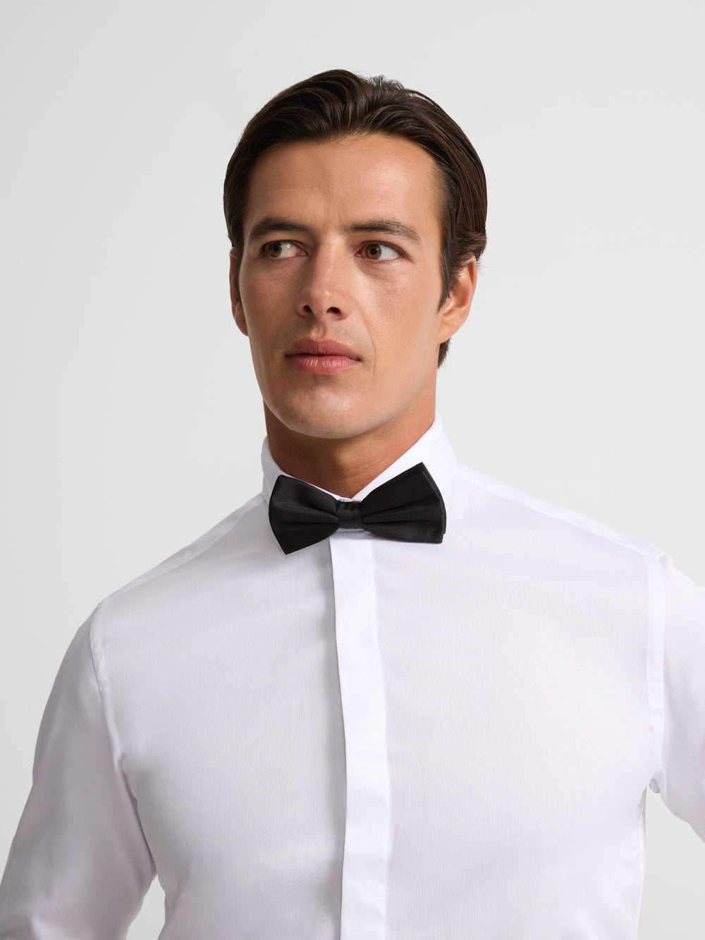 Chemise habillée col smoking blanche