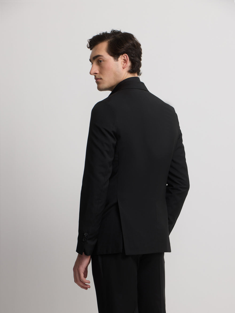 Classic black suit jacket