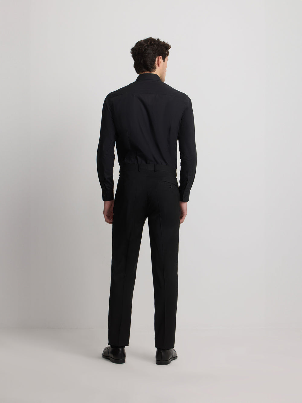 Classic black suit trousers