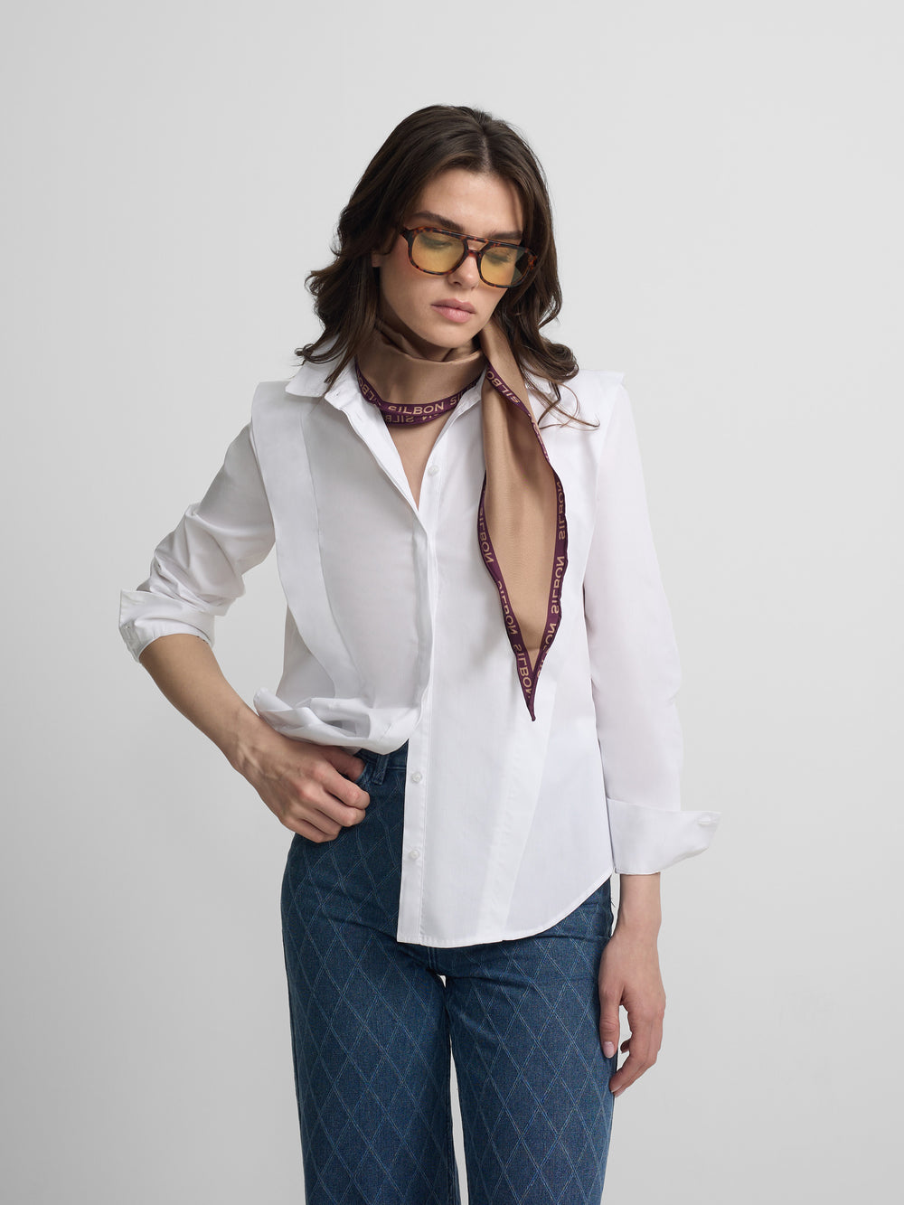 Camisa estruturada branca