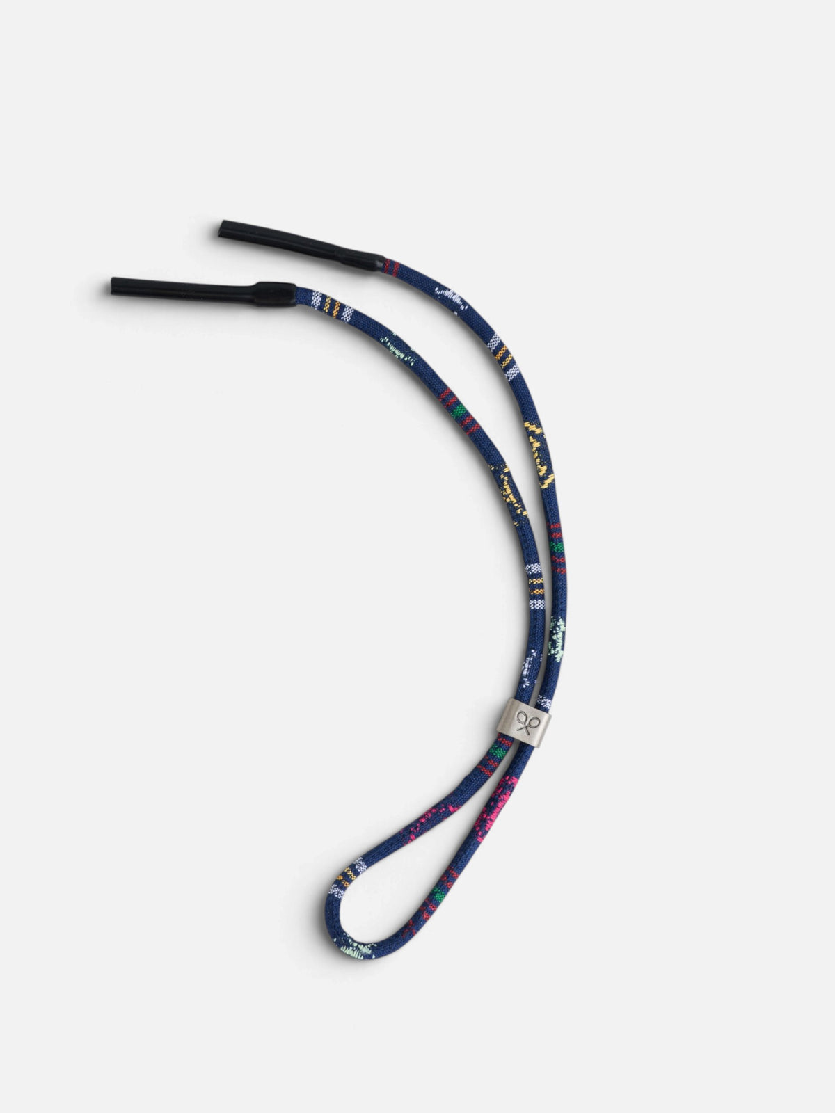 Cordon lunettes ethnique bleu marine