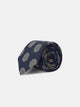 Cravate motif ankara bleu marine
