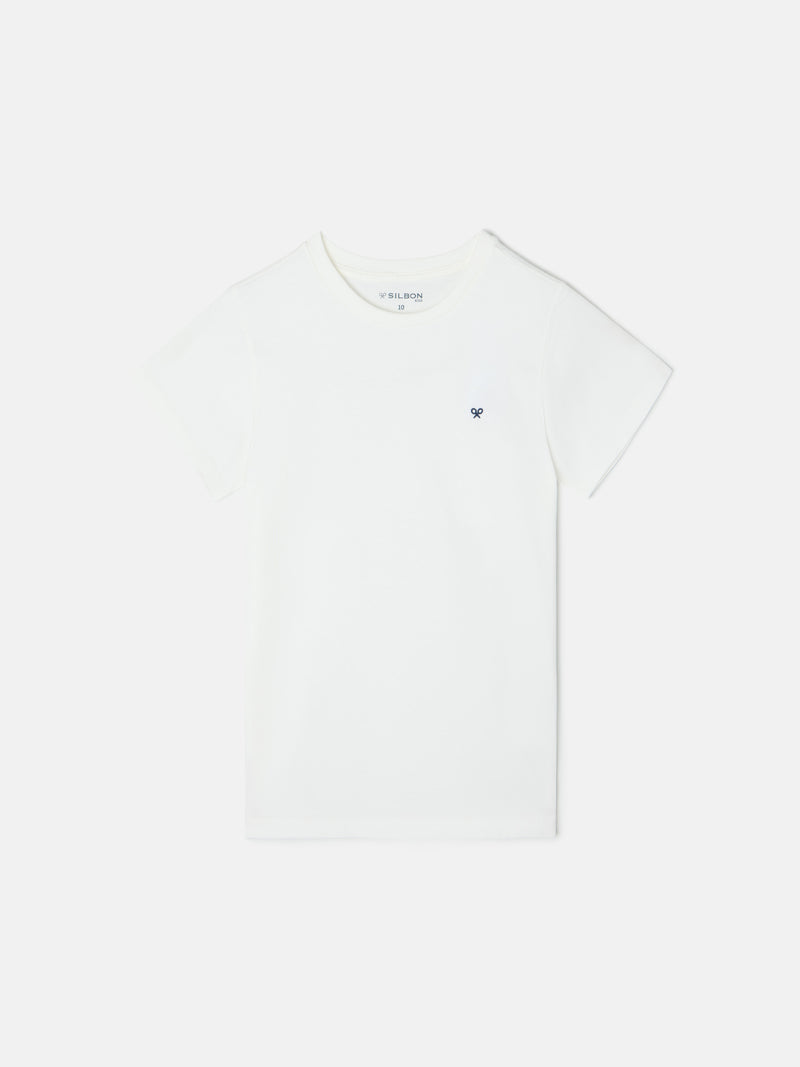 White kids minilogo t-shirt