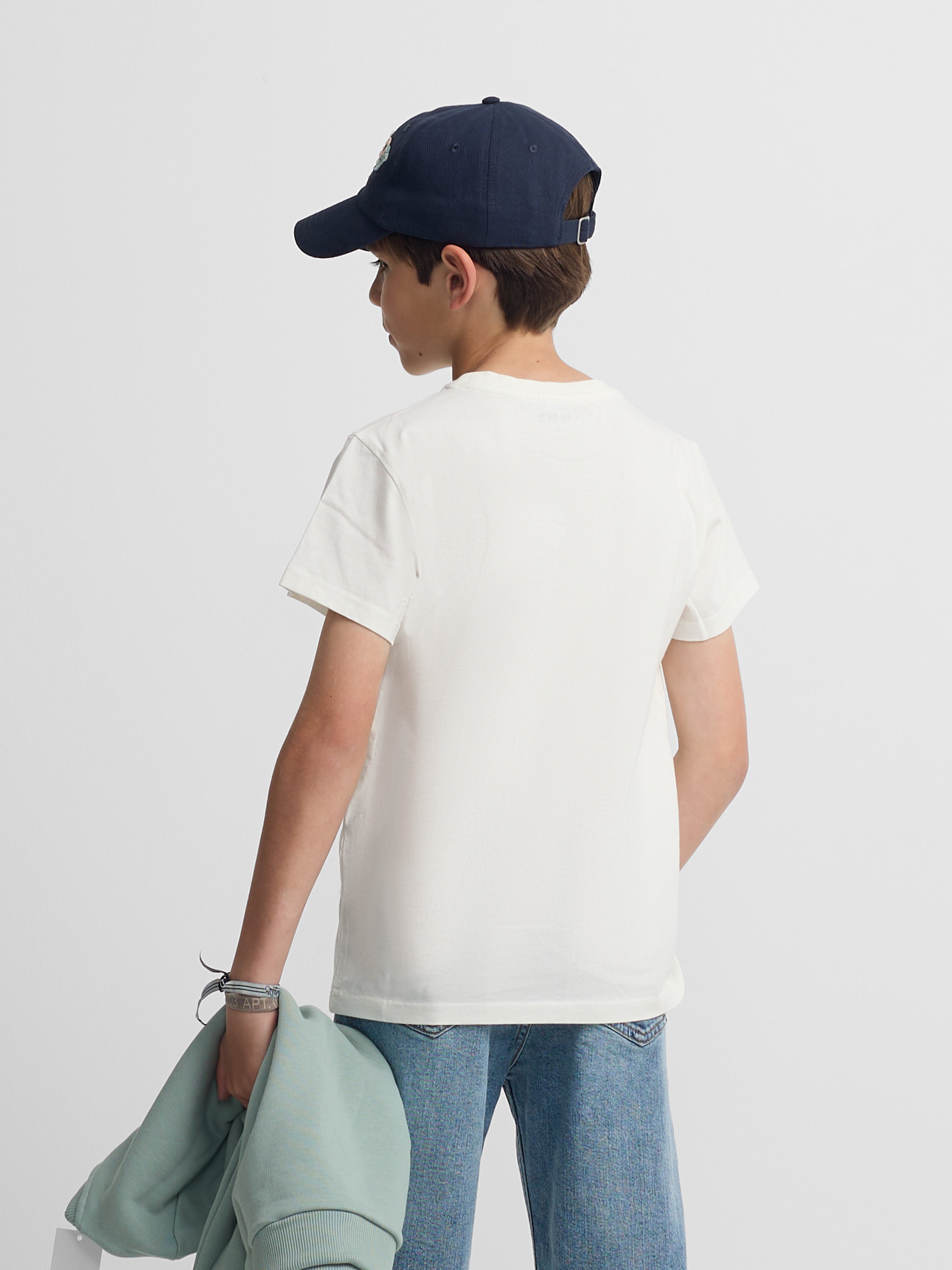 T-shirt kids minilogo branca