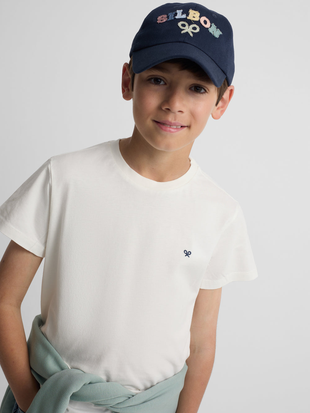 T-shirt kids minilogo branca