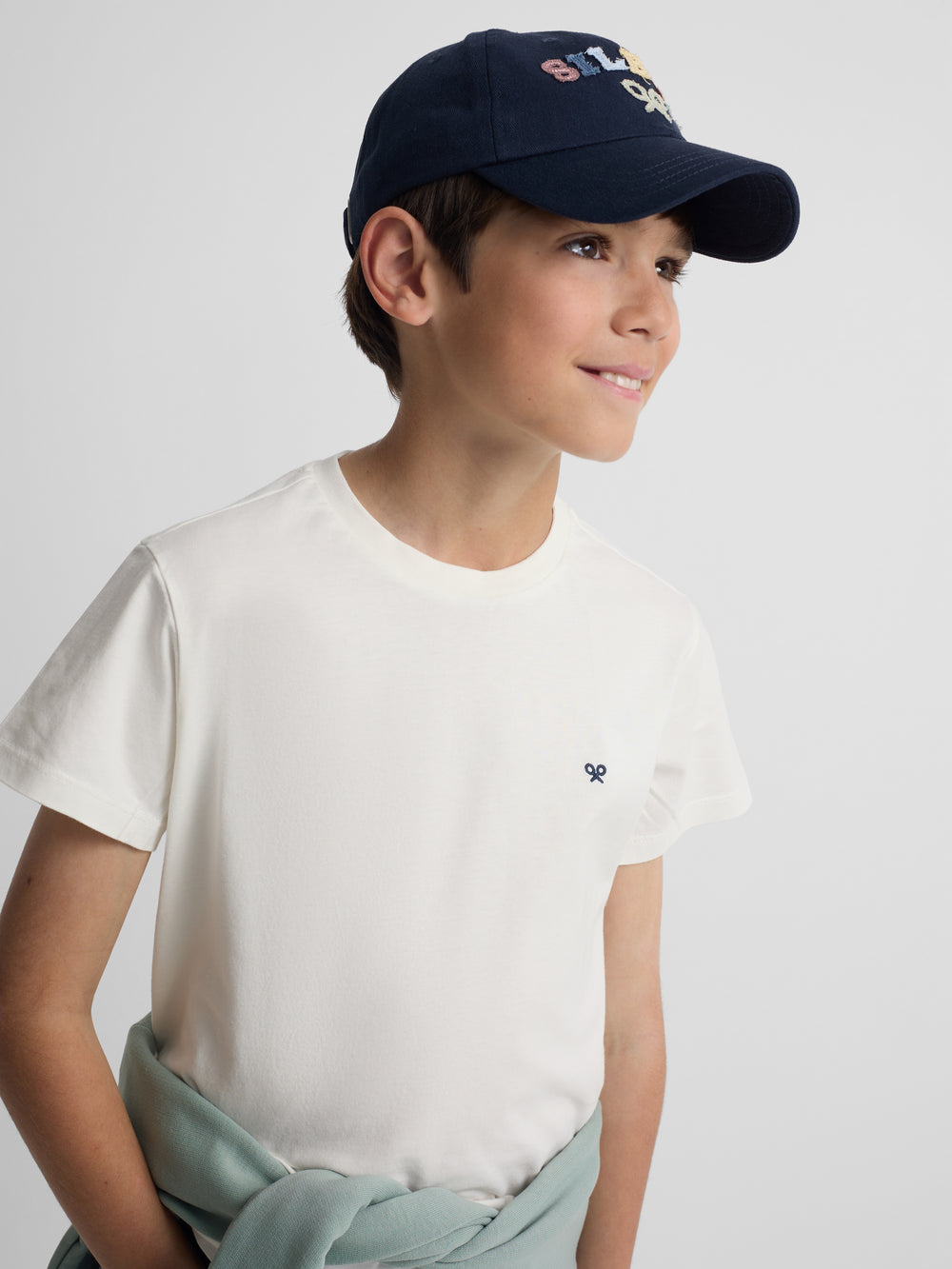 T-shirt kids minilogo branca