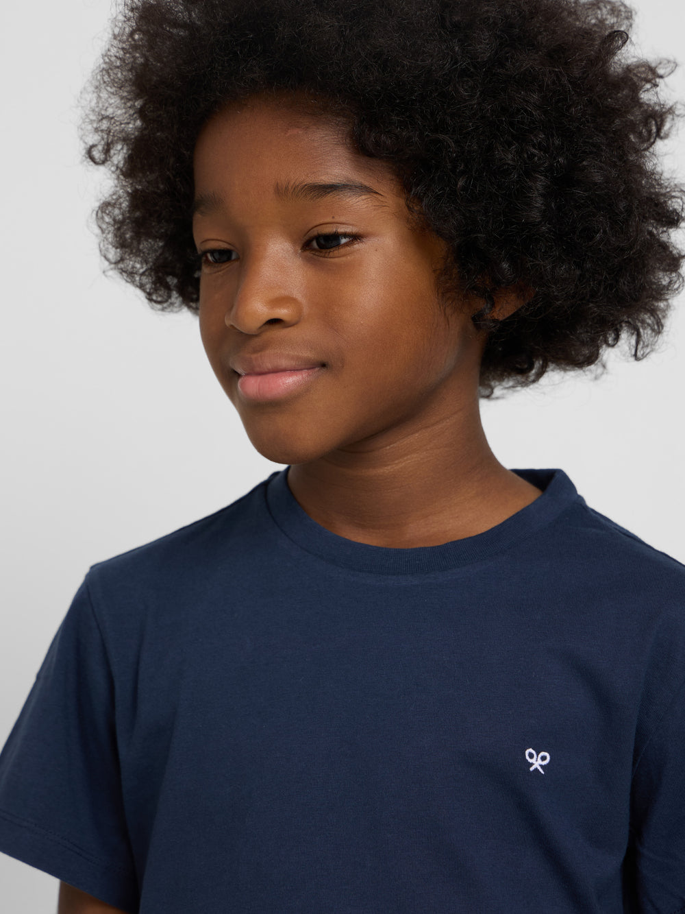 T-shirt kids minilogo azul-marinho