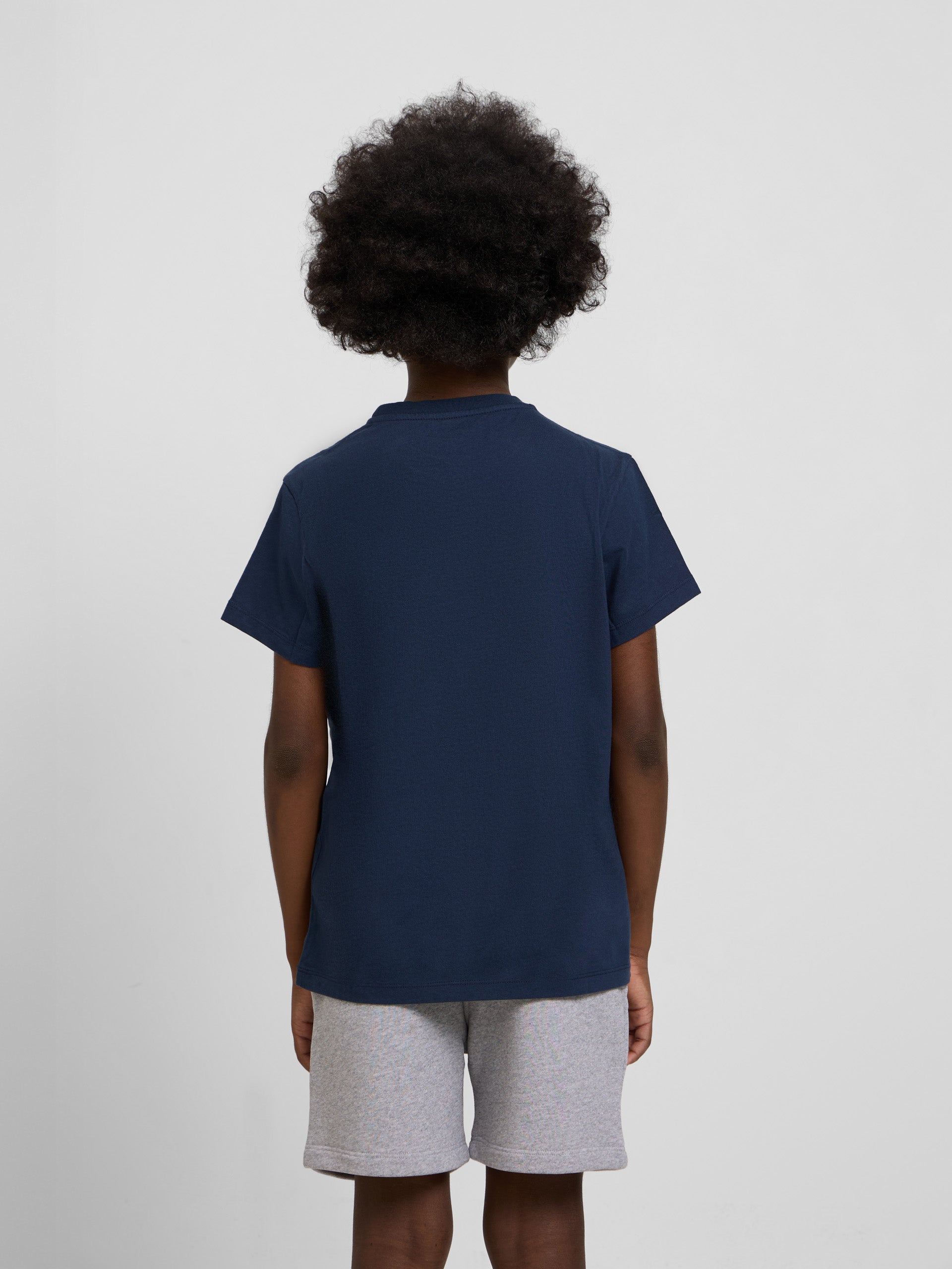 T-shirt kids minilogo azul-marinho