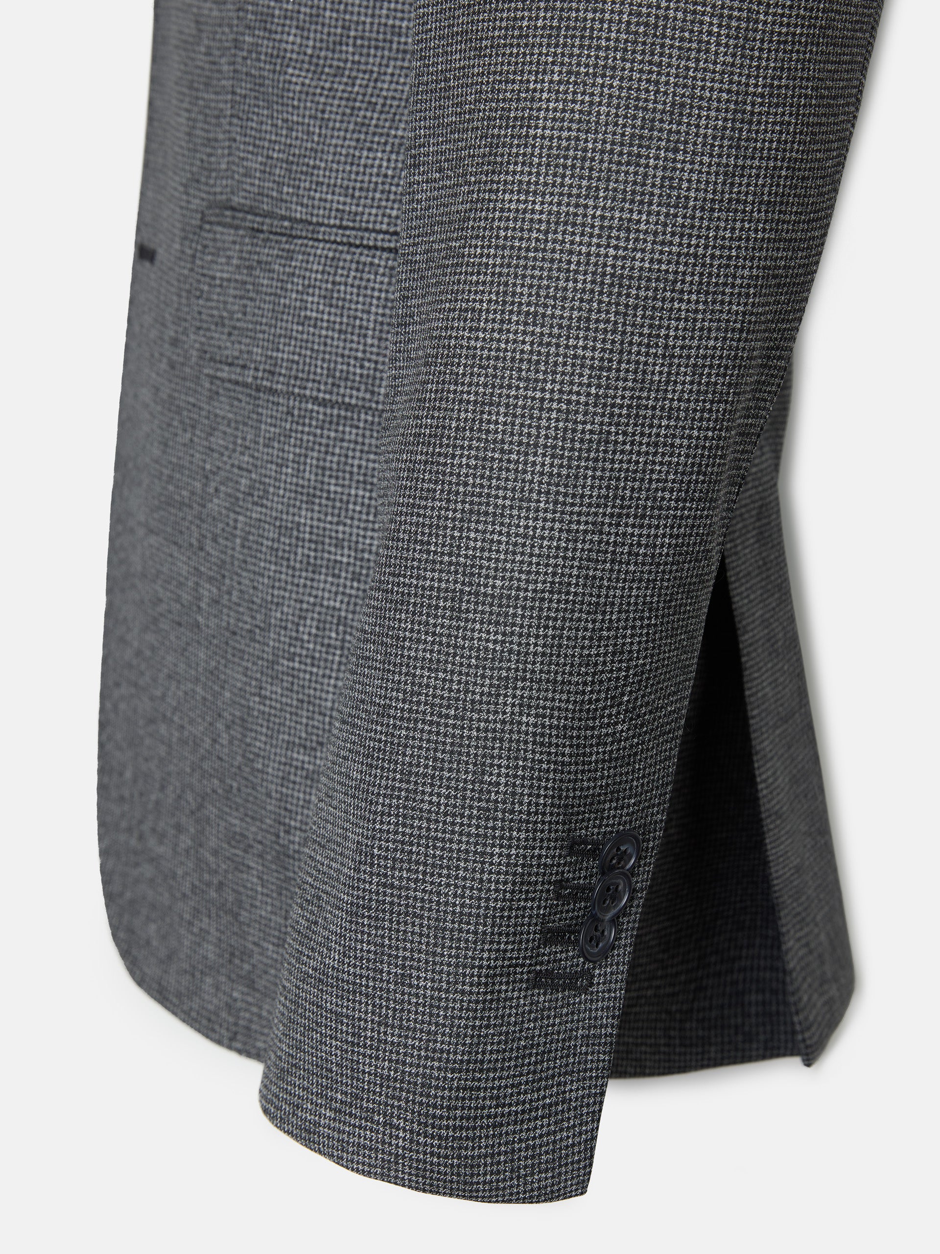 Grey houndstooth suit jacket