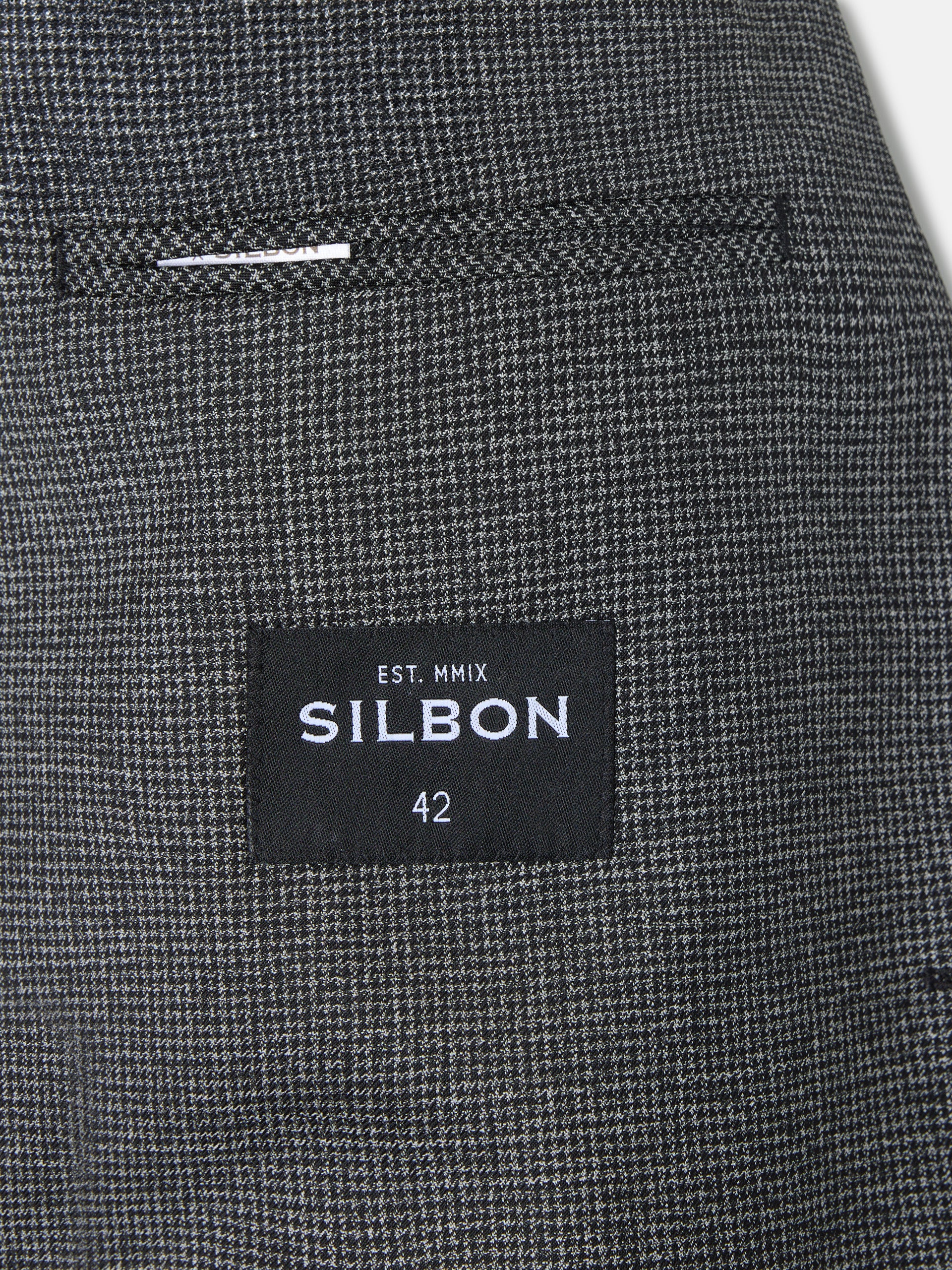 Grey houndstooth suit jacket
